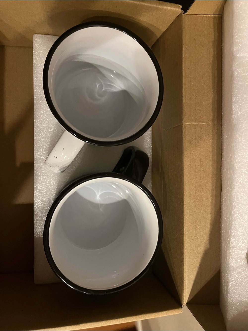 New! Mommy & Daddy Mug gift set black & white Large coffee mugs - Picture 3 of 3